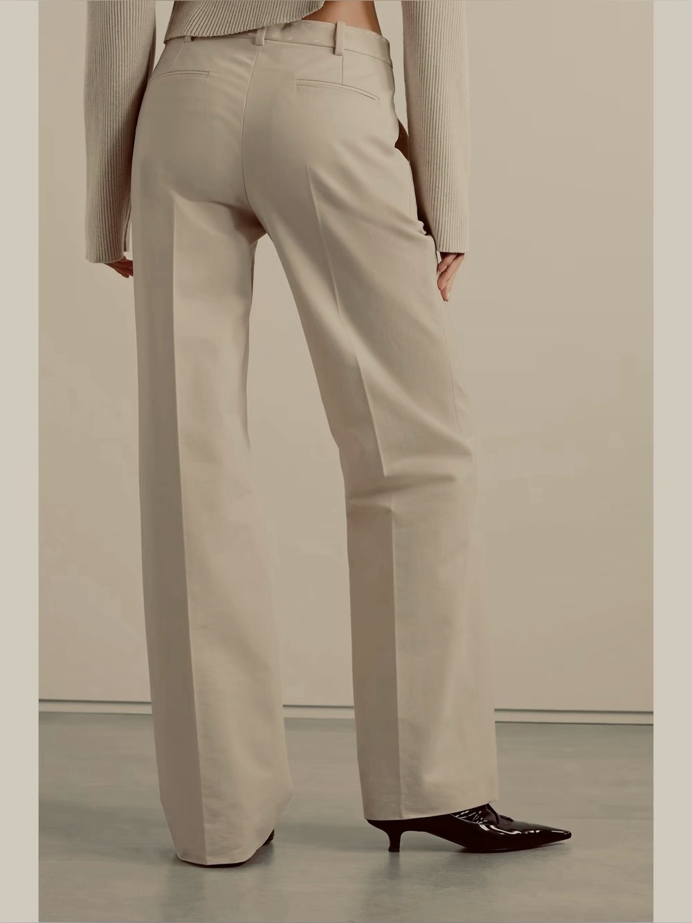 TAHARI SIZE14~CLASSIC TAN KHAKI DRESS PANTS TAILORED STRAIGHT LEG TROUSERS SLACK